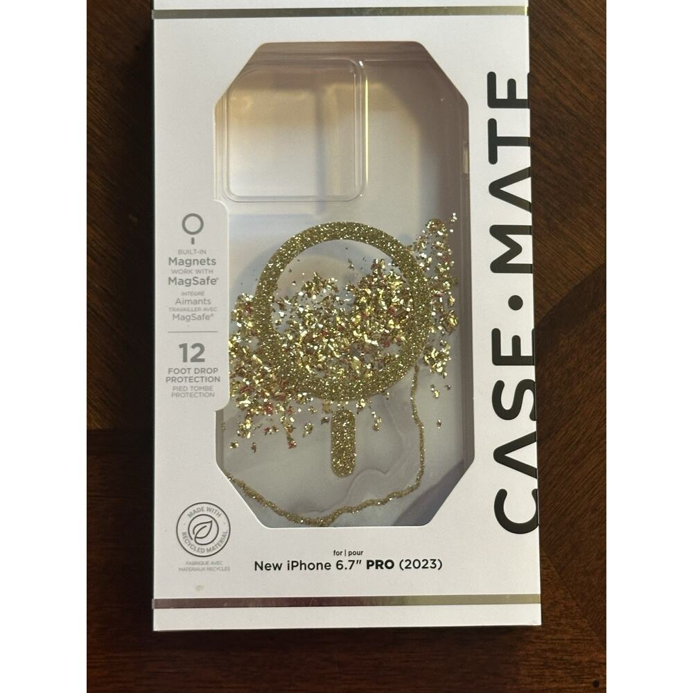 Case-Mate Tough iPhone 15 MagSafe Case Karat Marble NIB 6.7” Pro (2023)